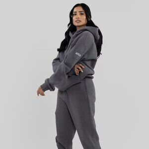 Comfrt - Travel Essentials Hoodie and Signature Sweatpants in Steel Grey